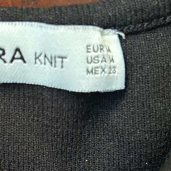 Zara Black Ribbed Tank Top - Picture 7 of 7